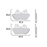 Motorcycle brake pads sinter Brembo 07HD16SA