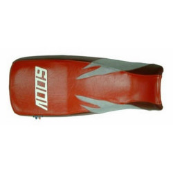 Saddle cover Bagster (2004T) Red/Bordeaux Fonce/Gris/White Letters Honda TRANSALP XL600V 00