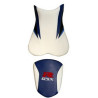 Housse de selle Bagster (2175C) Bleu/Blanc/Noir/Azur/Lettres Fluo et Blanc Suzuki GSX600R 06