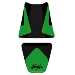 Saddle cover Bagster (2163A) Green/Black/Black Letters Kawasaki ZX6 R/RR 05-06