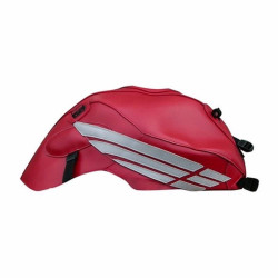 Tapis de réservoir Bagster rouge fonce/deco acier et anthracite (1557A) Honda CBF600 N (non carénée)