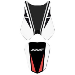 Saddle cover Bagster (2203H) Black/White/Red/White Letters Yamaha YZF-R6 10-11