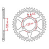 Couronne acier JT 47 dents pas 525 type 2014