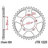 Couronne acier JT 40 dents pas 520 type 1225 Honda CB500X 19-