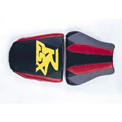 Saddle cover Bagster (2078B) Steel/Black/Vermillon/Letters Citron Suzuki GSXR600 R 97-00