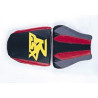Saddle cover Bagster (2078B) Steel/Black/Vermillon/Letters Citron Suzuki GSXR600 R 97-00