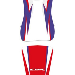 Housse de selle Bagster (2187L) Rouge/Bleu/Noir/Lettres Blanc et Rouge Honda CBR600RR 10-11