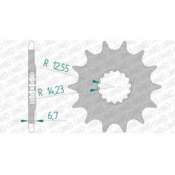 Pignon AFAM 13 dents pas 520 type 21403 Yamaha YFZ 450 R