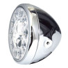 Phare moto leds 7 pouces HIGHSIDER RENO Type 1 Chrome