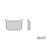 Plaquettes de frein organique BREMBO 07KA0608