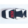 Saddle cover Bagster (2012D) Marine/Blanc/Letters Coquelicot Yamaha FZR600 94-95