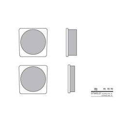 Plaquettes de frein organique BREMBO 07YA0527