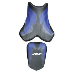 Housse de selle Bagster (2155B) Noir/Baltique/Bleu Fonce/Lettres Blanches Yamaha YZF-R1 04-05