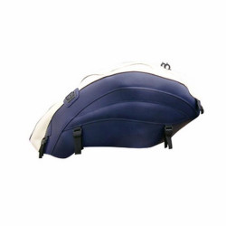 Tapis de réservoir Bagster creme/bleu foncé (1501E) Triumph Rocket III