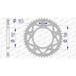 AFAM 43 teeth not 520 type 13817 Yamaha YZF R1 M