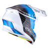 Casque cross Scorpion VX-16 EVO AIR GEM Blanc / Bleu