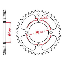 Couronne acier JT 32 dents pas 520 type 1910