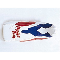 Saddle cover Bagster (2076J) White/Rouge/Violet Fonce/Red Letters Honda AFRICA TWIN XRV750 95/1996