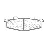 Plaquettes de frein sinter CL BRAKES 2389A3+