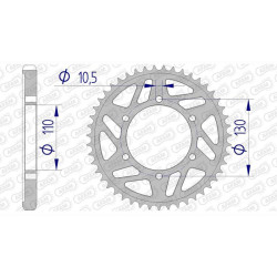 AFAM 45 teeth not 530 type 13813 Suzuki GSX-R 1000