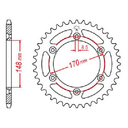 Steel crown JT 47 teeth not 520 type 828