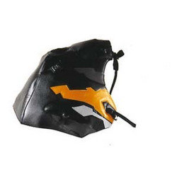 Tapis de réservoir Bagster noir/plomb/abricot/gris (1245L) Honda XRV750 Africa Twin