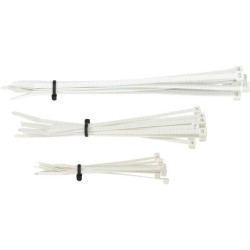 Colliers rilsans nylon 30pcs Moose Racing Blanc