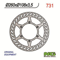 Disque de frein moto NG fixe 260mm (réf. 731)