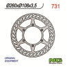 Motorcycle brake disc fixed 260mm (ref. 731)