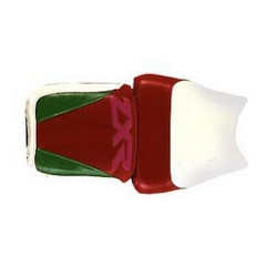 Saddle cover Bagster (2026B) White/Red/Vert/Letters Fuchsia Kawasaki ZXR750 92