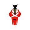 Saddle cover Bagster (2188E) White/Red/Black/Letters Black Yamaha YZF-R1 08