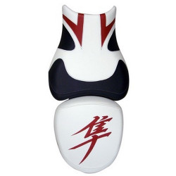 Housse de selle Bagster (2899A) Blanc/Noir/Lettres Rouges Suzuki GSX1300R Hayabusa 08