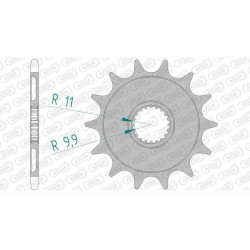 Pignon AFAM 12 dents pas 520 type 21309 GAS-GAS EC 250 F