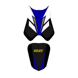 Saddle cover Bagster (2203A) Black/Baltic/White/White/White/White/White/White/White/White/White/White-White YZF-R6 08