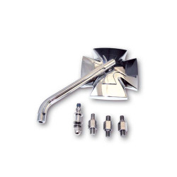 Rétroviseurs moto HIGHSIDER IRON CROSS CHROME