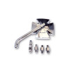 Rétroviseurs moto HIGHSIDER IRON CROSS CHROME