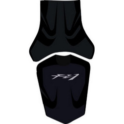 Saddle cover Bagster (2174E) Black/Nubuck/Letters Grises Claires Yamaha FZ1 FAZER 06