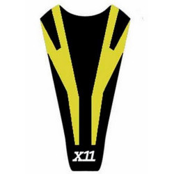 Saddle cover Bagster (2111D) Jonquille/Black/White Letters Honda X11 01