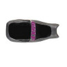Housse de selle Bagster (2020D) Noir/Acier/Lettres Violet Fonce Suzuki GSX750 F 93