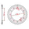 Couronne acier JT 45 dents pas 525 type 1340