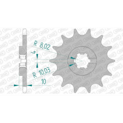 AFAM 14 teeth not 520 type 64200 Husqvarna CR 125