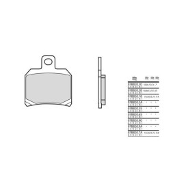 Plaquettes de frein organique BREMBO 07BB209A