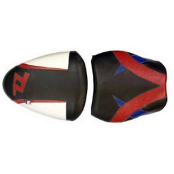 Saddle cover Bagster (2088F) Baltic/Blanc/Gitane/Rouge/Letters Rouge Suzuki TL1000 R 00