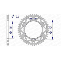 AFAM 52 teeth not 520 type 15206 Beta RR 250 4T Enduro