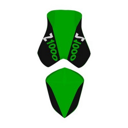 Housse de selle Bagster (2192H) Noir/Vert/Lettres Vertes Kawasaki Z1000 08