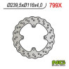 Disque de frein moto NG pétale fixe 240mm (réf. 799X)