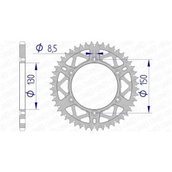 AFAM 46 teeth not 520 type 13323 Yamaha WR 125