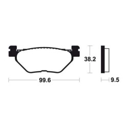 Plaquettes de frein métal fritté Tecnium MR269
