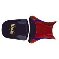 Housse de selle Bagster (2090B) Noir/Rouge/Bleu De Chine/Acier/Lettres Or Kawasaki ZX6 R 98