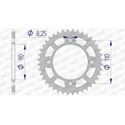 AFAM 40 teeth not 415 type 72106 KTM SX 50 LC